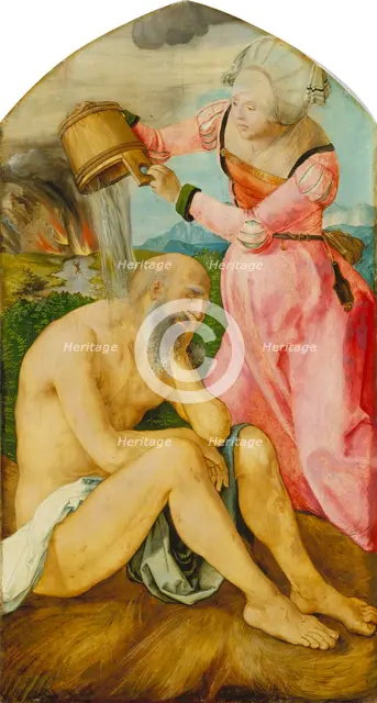 Job on the Dungheap, c1505. Creator: Albrecht Durer.