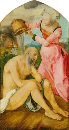 Job on the Dungheap, c1505. Creator: Albrecht Durer