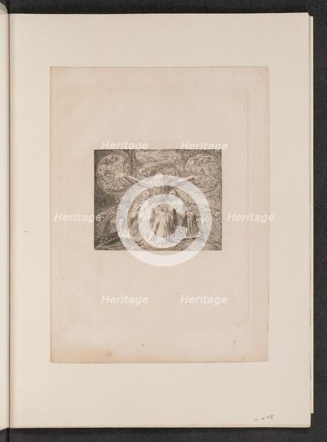 Job and His Daughters, 1825. Creator: William Blake.