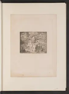 Job and His Daughters, 1825. Creator: William Blake