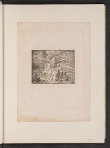 Job and His Daughters, 1825. Creator: William Blake
