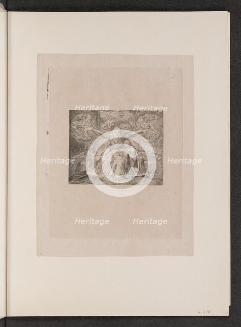 Job and His Daughters, 1825. Creator: William Blake.