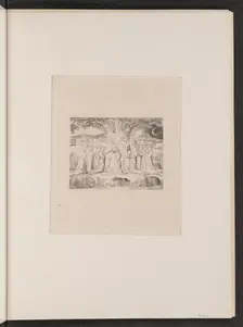 Job and His Family, 1825. Creator: William Blake