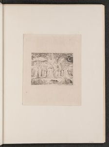 Job and His Family, 1825. Creator: William Blake