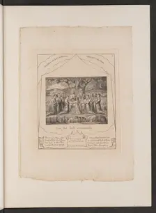 Job and His Family, 1825. Creator: William Blake