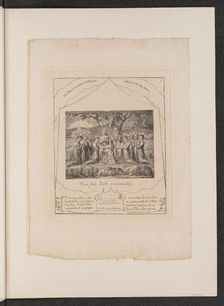 Job and His Family, 1825. Creator: William Blake