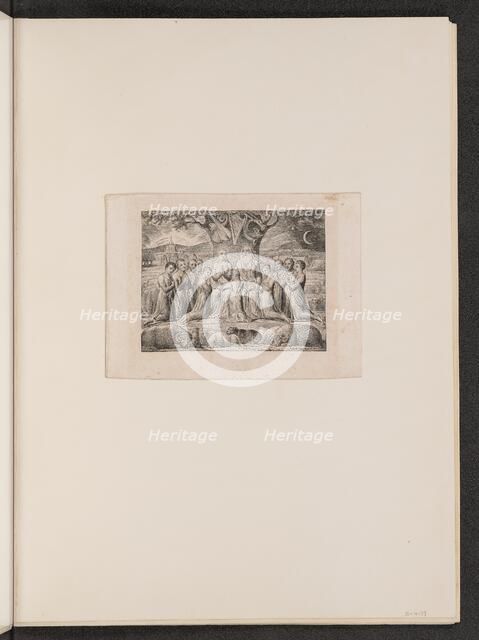 Job and His Family, 1825. Creator: William Blake.