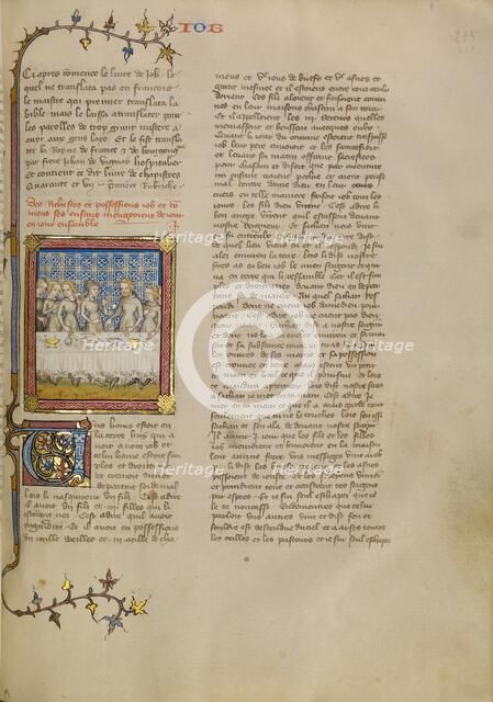 Job and His Family, about 1360-1370. Creator: Master of Jean de Mandeville.