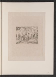 Job and His Family Restored to Prosperity, 1825. Creator: William Blake