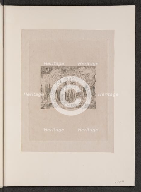 Job and His Family Restored to Prosperity, 1825. Creator: William Blake.