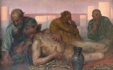 Job and His Friends, 1887. Creator: Kristian Zahrtmann