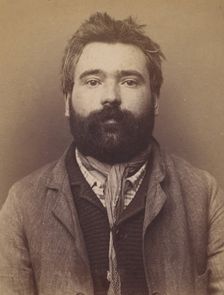 Job. Eugène, François. 31 ans, né à Paris Xle. Chaisier. Anarchiste. 6/3/94., 1894. Creator: Alphonse Bertillon