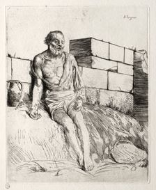 Job (First Plate). Creator: Alphonse Legros (French, 1837-1911)