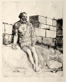 Job (First Plate). Creator: Alphonse Legros (French, 1837-1911)