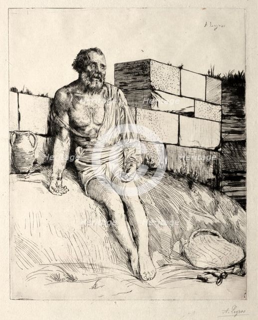 Job (First Plate). Creator: Alphonse Legros (French, 1837-1911).