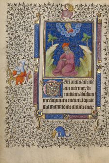 Job in Meditation; Book of Hours, about 1410. Creator: Unknown