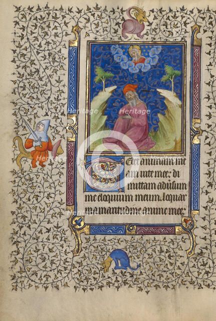 Job in Meditation; Book of Hours, about 1410. Creator: Unknown.