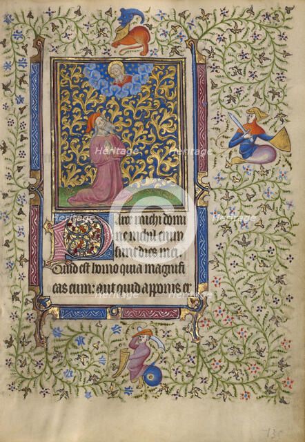 Job in Prayer; Book of Hours, about 1410. Creator: Unknown.