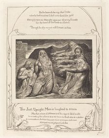 Job Rebuked by His Friends, 1825. Creator: William Blake