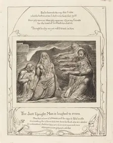 Job Rebuked by His Friends, 1825. Creator: William Blake