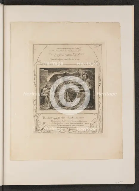 Job Rebuked by His Friends, 1825. Creator: William Blake.