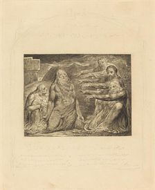 Job Rebuked by His Friends, 1825. Creator: William Blake