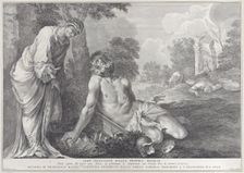 Job rebuked by his wife, 1730-39. Creator: Pietro Monaco