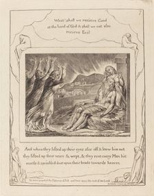 Job's Comforters, 1825. Creator: William Blake