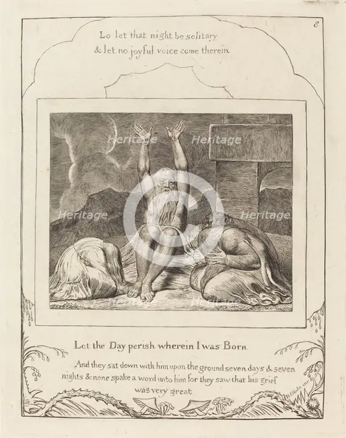 Job's Despair, 1825. Creator: William Blake.