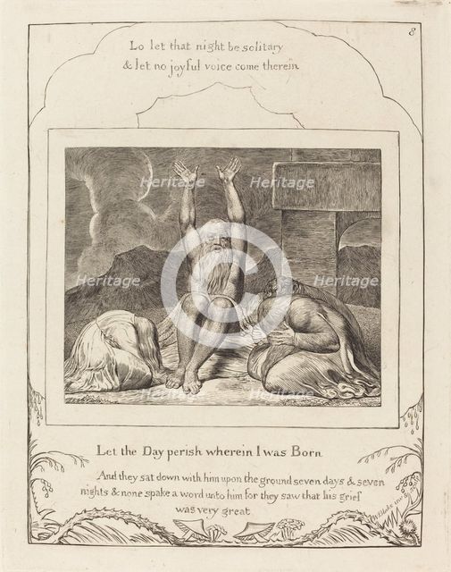 Job's Despair, 1825. Creator: William Blake.
