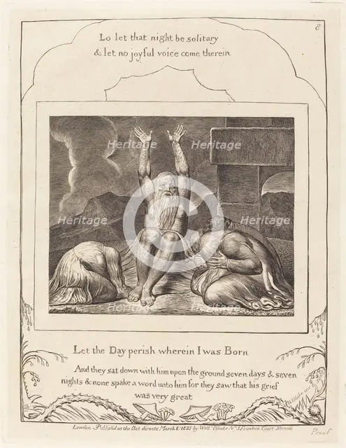 Job's Despair, 1825. Creator: William Blake.