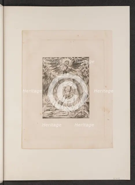 Job's Sons and Daughters Overwhelmed by Satan, 1825. Creator: William Blake.