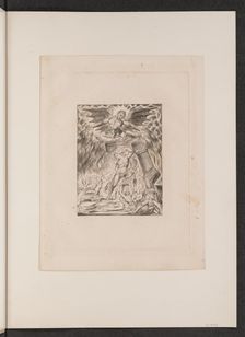 Job's Sons and Daughters Overwhelmed by Satan, 1825. Creator: William Blake