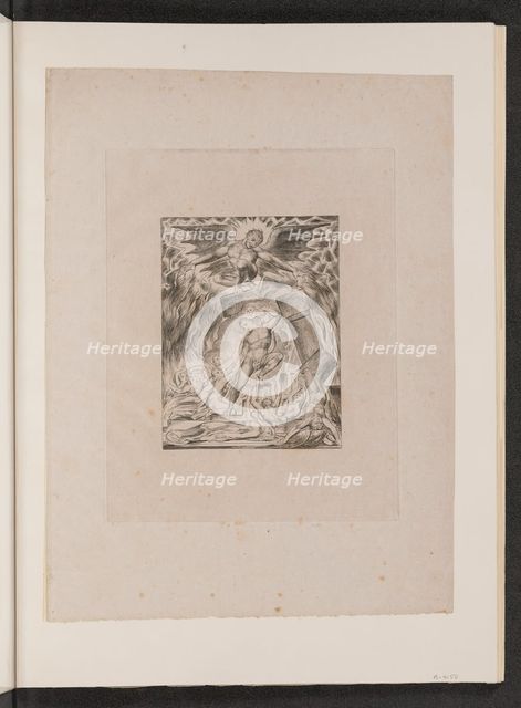 Job's Sons and Daughters Overwhelmed by Satan, 1825. Creator: William Blake.