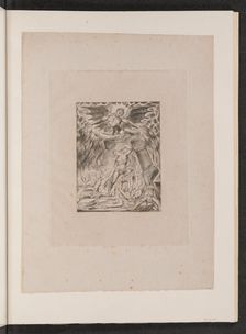 Job's Sons and Daughters Overwhelmed by Satan, 1825. Creator: William Blake