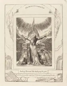 Job's Sacrifice, 1825. Creator: William Blake