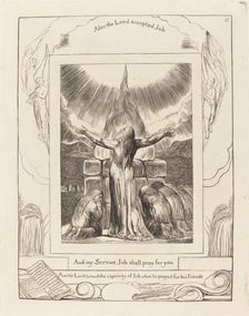 Job's Sacrifice, 1825. Creator: William Blake