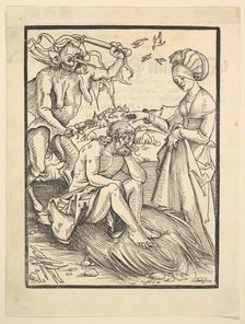 Job Tempted by a Demon, 1509. Creator: Hans Baldung