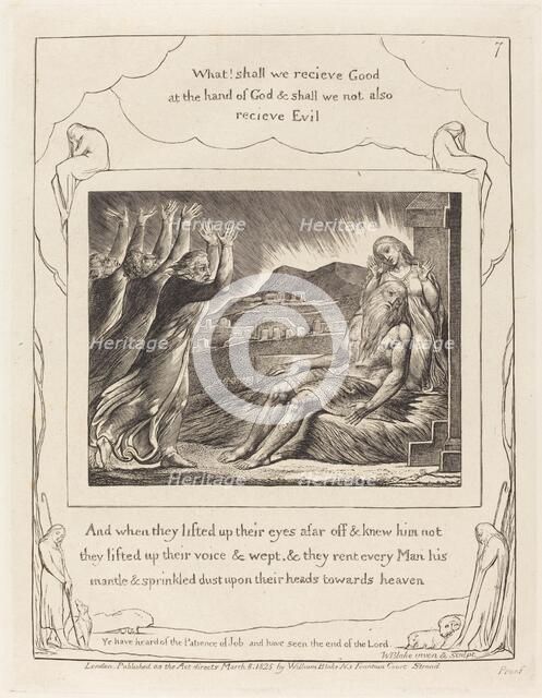 Job's Comforters, 1825. Creator: William Blake.