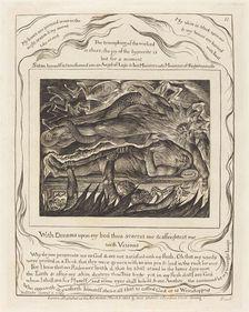 Job's Evil Dreams, 1825. Creator: William Blake