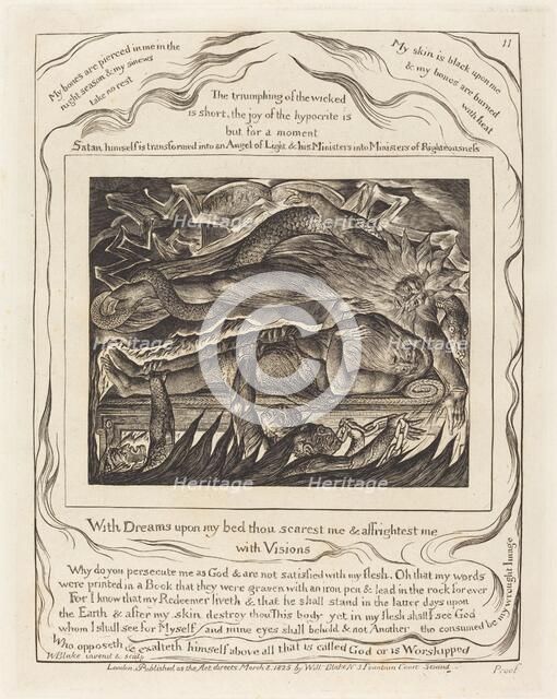 Job's Evil Dreams, 1825. Creator: William Blake.