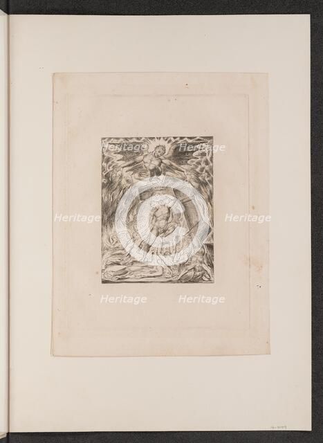 Job's Sons and Daughters Overwhelmed by Satan, 1825. Creator: William Blake.