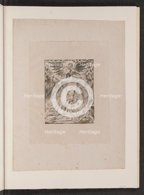 Job's Sons and Daughters Overwhelmed by Satan, 1825. Creator: William Blake.