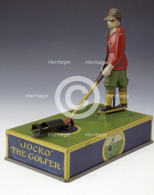 "Jocko the Golfer", toy, American, c1920. Creator: Unknown.