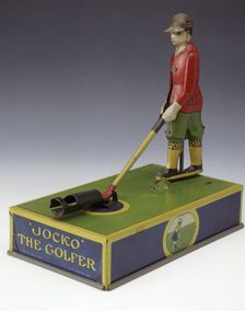 "Jocko the Golfer", toy, American, c1920. Creator: Unknown