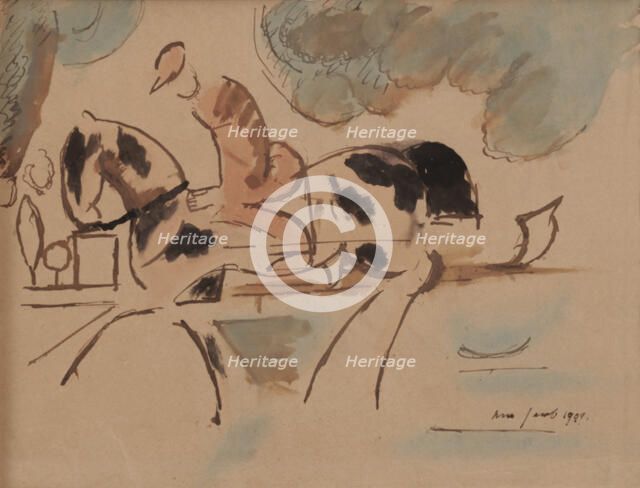 Jockey, 1909. Creator: Max Jacob.