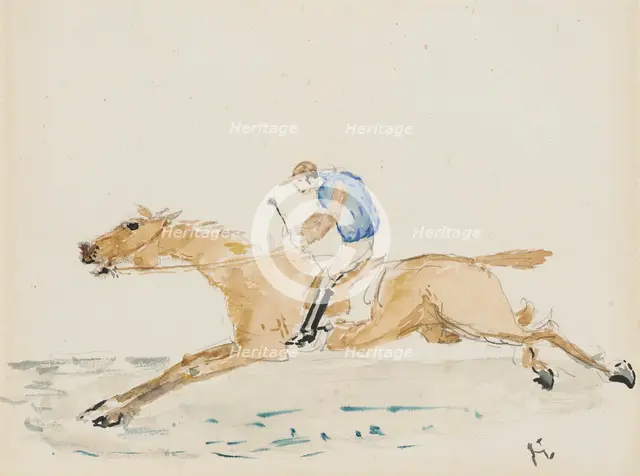 Jockey au Galop, c1878. Creator: Henri de Toulouse-Lautrec.