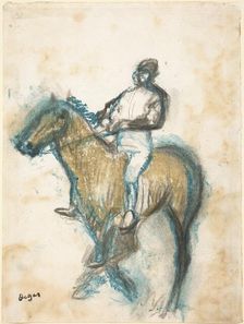 Jockey, c. 1898. Creator: Edgar Degas