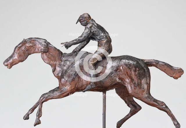 Jockey with Cap, possibly 1890s. Creator: Edgar Degas.