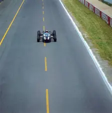 Jochen Rindt driving a Cooper Maserati in the French Grand Prix, Reims, France, 1966